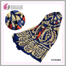 Элегантный тотем искусства Pattern платок Шарф Турция хлопок шарф (SNMJ004)